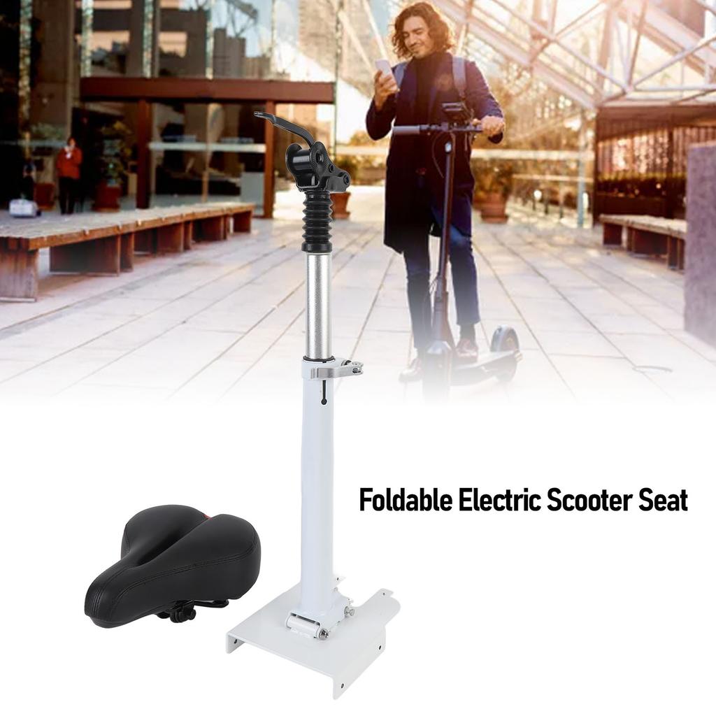 Electric Scooter Seat Saddle Foldable Adjustable Height Aluminium Alloy Shock Absorbing Foam Scooter Seat for 365 1S Lite