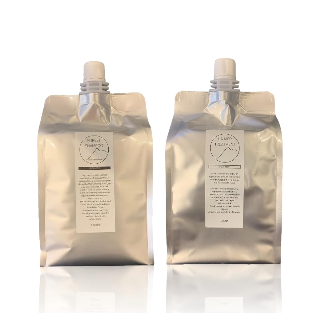 

[Set] Forest Shampoo 1000ml & La Mer Treatment 1000ml for damaged hair