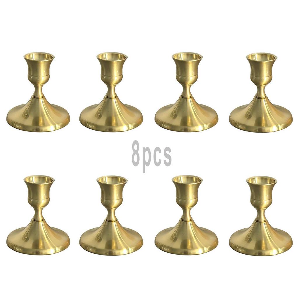 Brass Gold Candlestick Holders Taper Candle Holders for Table Centerpiece, Metal Candle Holders Candle Stands Wedding Decor