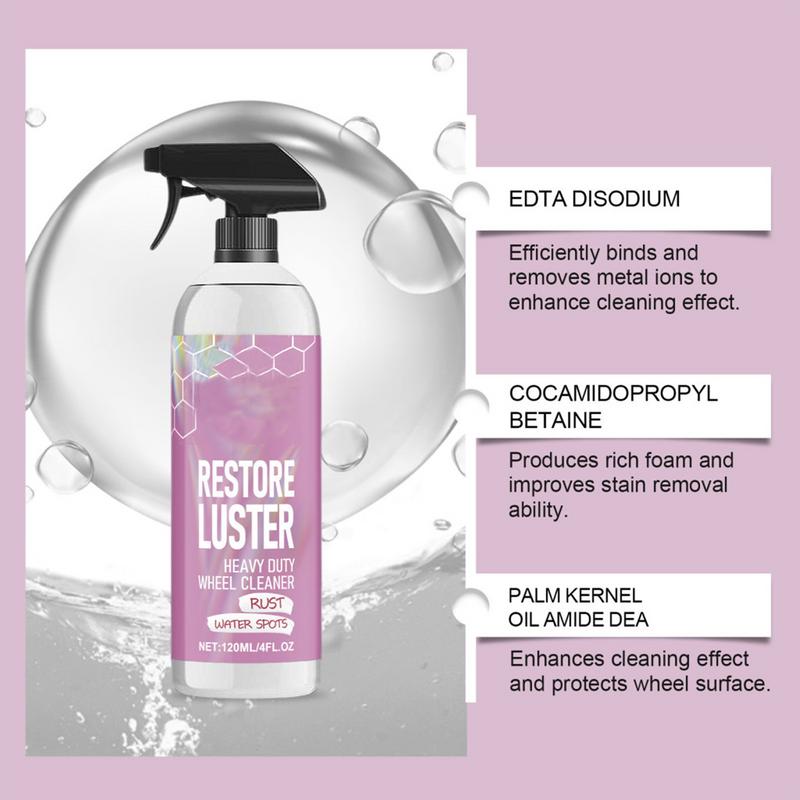 Automobil-Radreiniger Hochleistungs-Radreiniger Effektiver Felgen- und Reifenreiniger 120ml Leistungsstarkes Bremsenreinigerspray Autowäsche