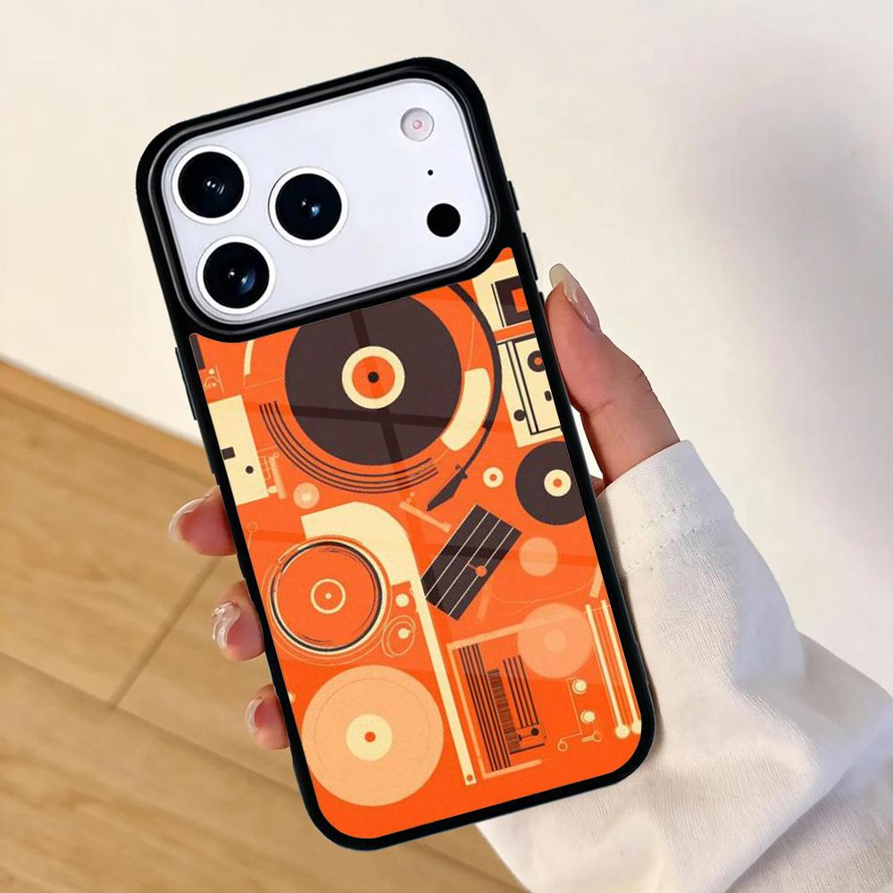 Minimalistisches Handyhülle für Musikliebhaber für IPhone 17 AIR 16pro Max 15 14 13 12 11 Bumper Hülle