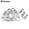 Auto Exhaust Pipe Accessories Welded Three-hole Flange Kit 304 Stainless Steel Exhaust Pipe Muffler Flange ID 51.5mm for Civic