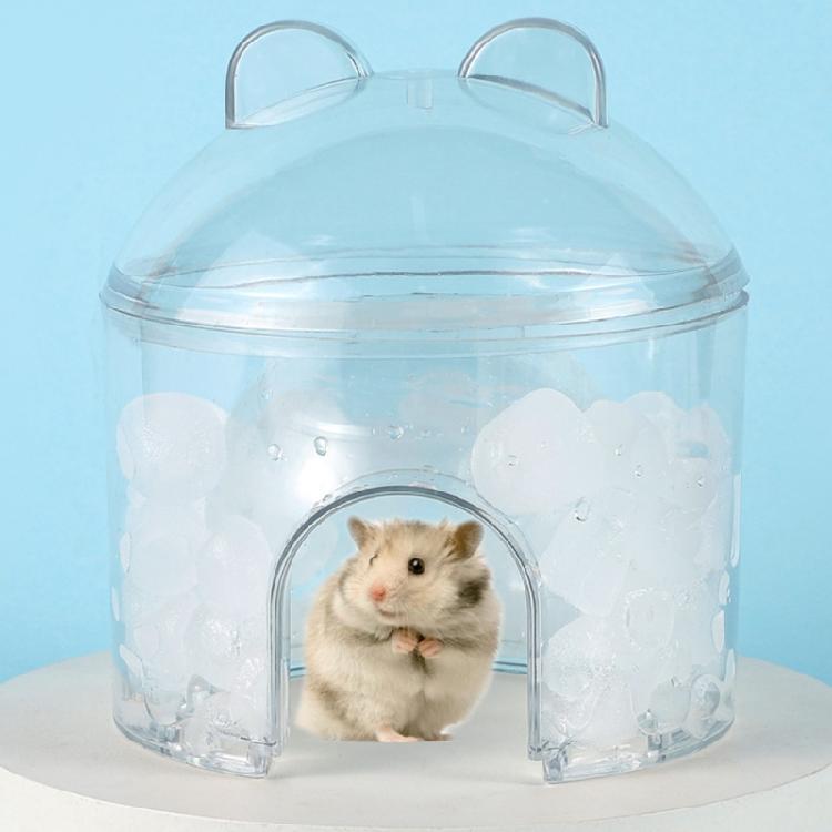 Practical Hamsters Cooling Solution Safe Ice House Hollow Designs Sleep Nest For Hamster Summer Comfort