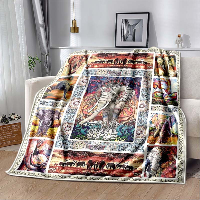 Lion Deky Throw Deky Houbové Deky Trippy Alien Deky pro dospělé Deky Králičí deka