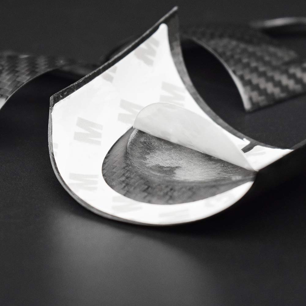 AIRSPEED Carbon Fiber Car Steering Wheel Button Sticker Mini Cooper R55 Clubman R56 R57 Accessories