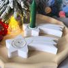 Star Silicone Candlestick Molds Heat Resistant For Epoxy Resin Candle Tealight Holder Christmas Home Decoration