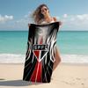 Proof Beach Towel with São Paulo FC Logo Pattern - Soft,absorbent,quick-drying,machine Washable - Perfect for Swimming,camping,bathing