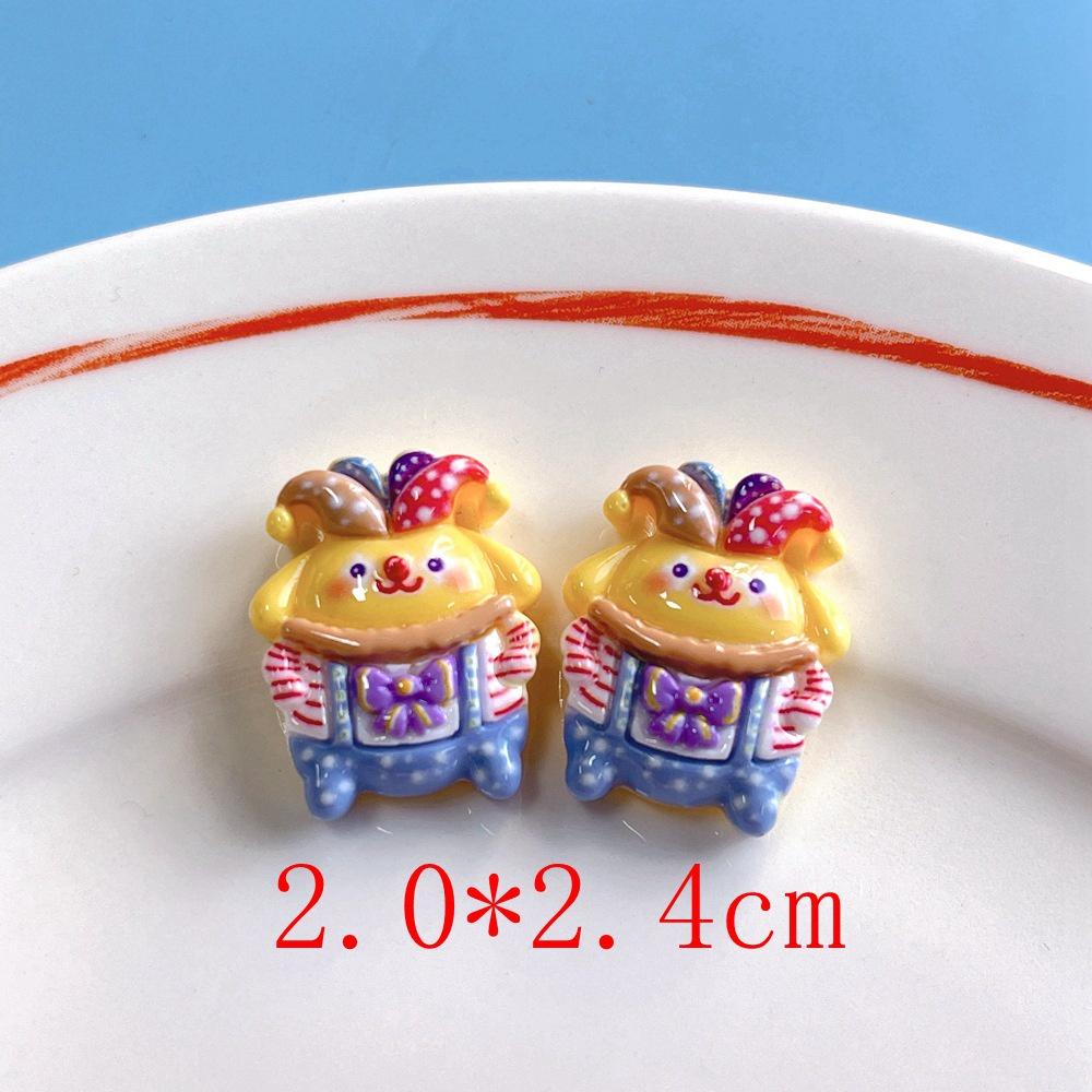 Cute Circus Resin Accessories For Diy Crafts Creamy Jelly Hair Ties Phone Cases Pendants And Storage Stickers Stock)