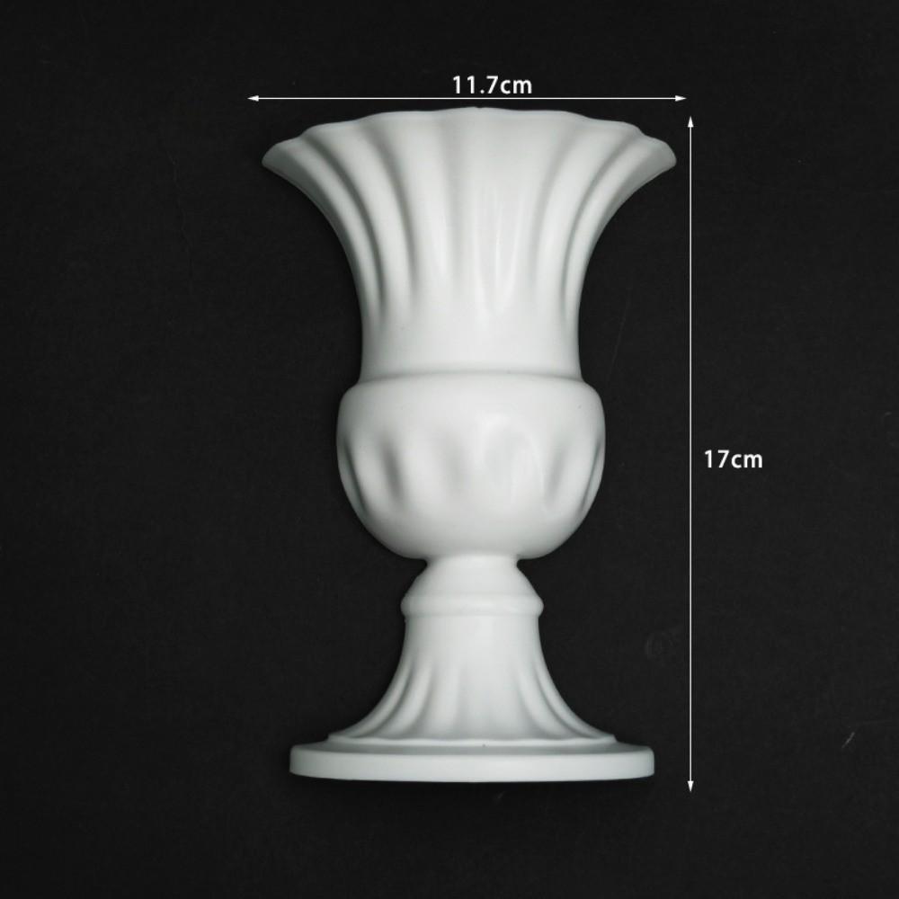 New French Oil Painting Half Wall Vase Hand-Painted DIY Half Wall Flower Pot White Wall Mounted Vase Floral Arrangement