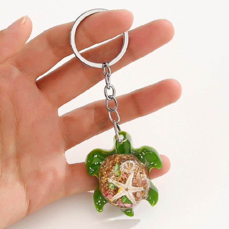 Sturdy Resin Turtles Keychain Lovely Animal Decoration for Keys Purse Backpack Accessories