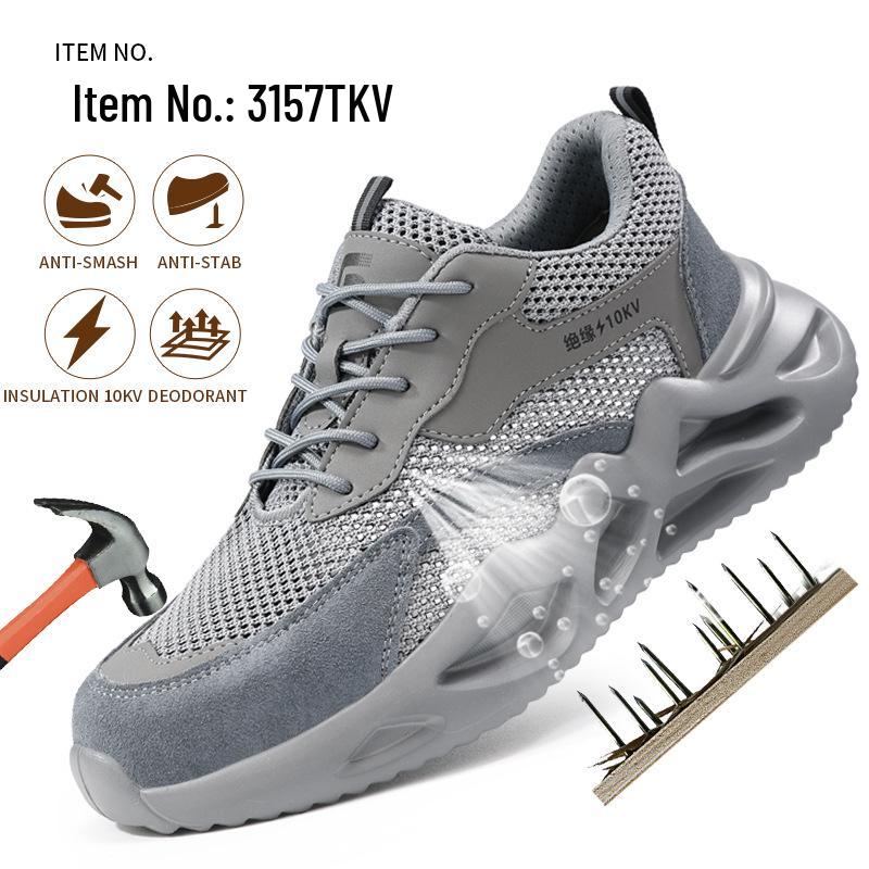 Spring Insulation 10KV Electrician Shoes: Anti-Smash, Anti-Puncture, Lightweight, Breathable, Plastic Toe Cap, Insulated for Men & Women