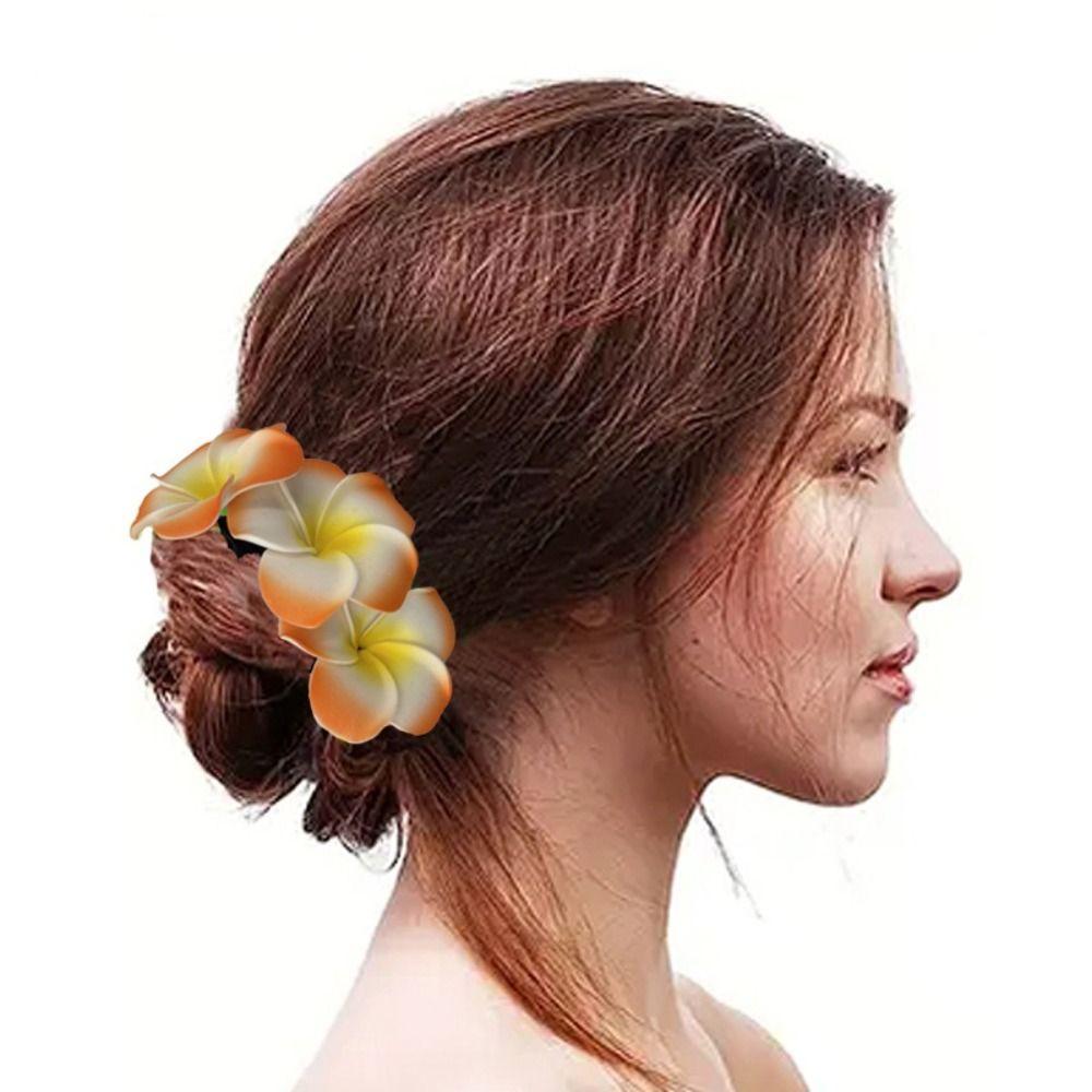 Elegant Hawaiian Flower Hair Ropes Attractive Hair Accessories  For Wedding Vacation Travel