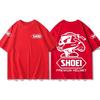 Herren T-Shirt Shoei Helm Offroad Motorrad T-Shirt für Herren und Damen 2026 Sommer Reine Baumwolle Kurzarm Fahrtenanzug