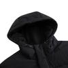 Anta Solid Color Warm Loose Fit Hooded Puffer Jacket Unisex Outerwear Black 172517901-4