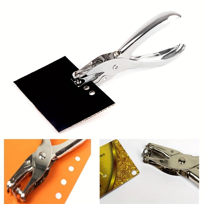 6mm Hole Puncher Portable Single Hole Punch Paper Material Scrapbooking Handheld Metal Craft Office Binding Supplies