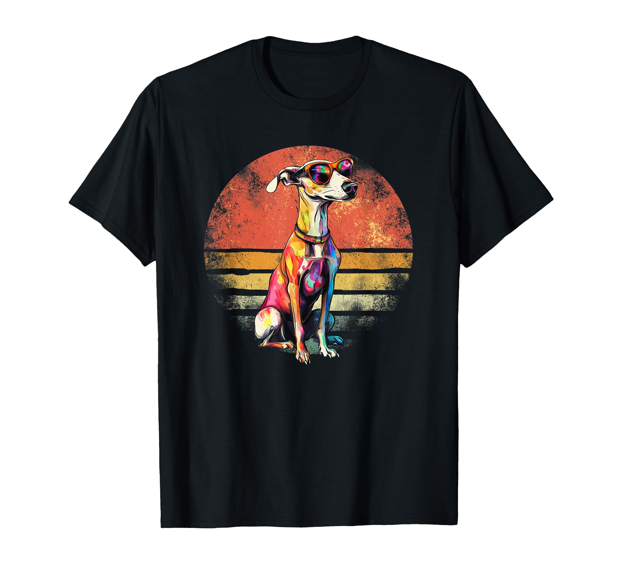 

Men s Whippet Dog Lover Vintage Vest Whippet Dad Father s Day T-Shirt