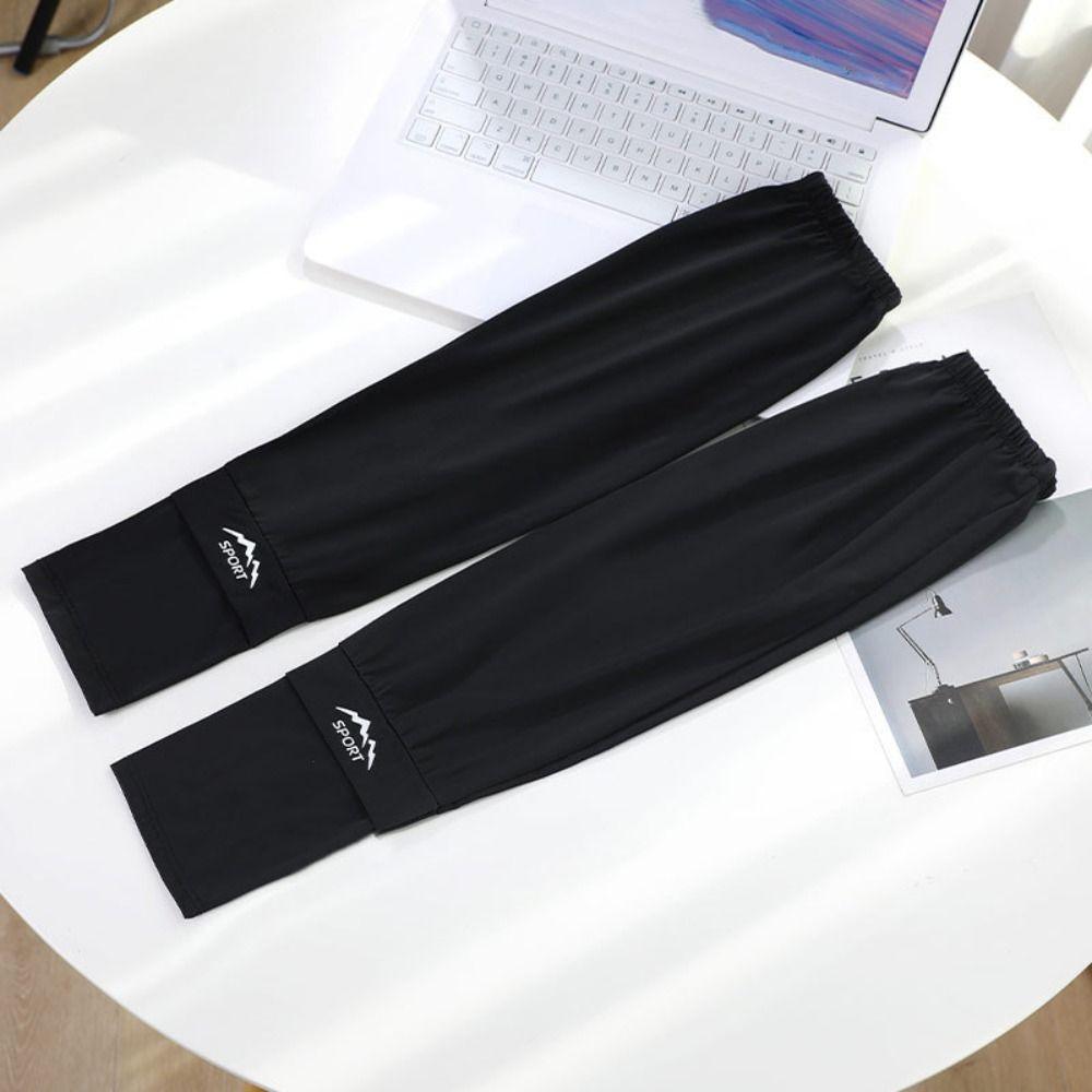 UV Insulation Ice Silk Sleeves Anti-UV Cycling Gloves Breathable Sunscreen Arm Sleeve Summer