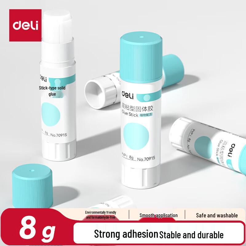 Deli 8g PVP Solid Glue Sticks (12-Pack)