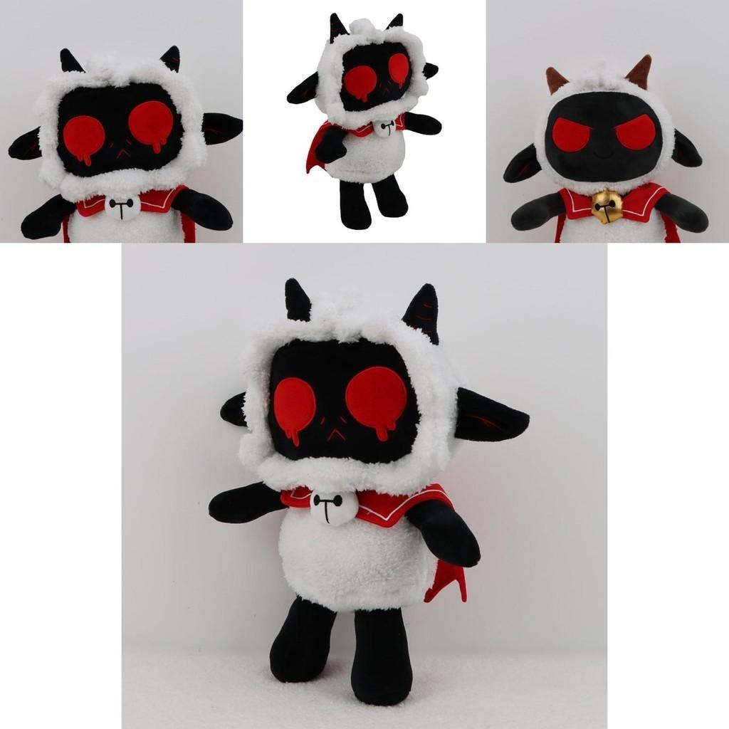 Soft And Cuddly Cult Of The Lamb Black Lamb Plush Toy For Game Fans