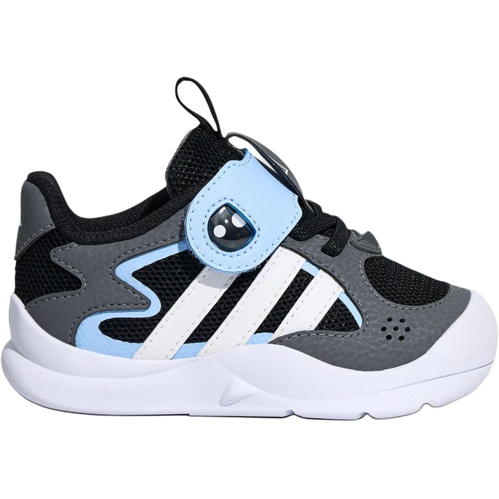 adidas Flexifin Comfortable Slip Resistant Durable Low Top Walking Shoes Baby Shoes Black Gray White KZ7135