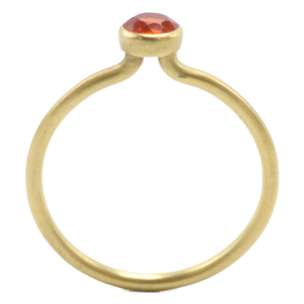 Marie-Helene De Taillac 22KYG Fire Opal Miniature Princess Ring Ring Yellow GoldUsed