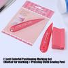 Multipurpose Sewing Marker Set Includes Chalk Line Wheel And Pressing Tool For Fabric Marking