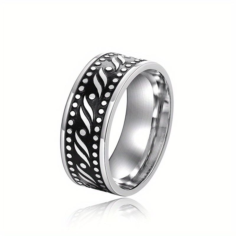 1pc Titanium Steel Neutral Fashion Ring, Fashionable Daily Wear, Personalized Accessory