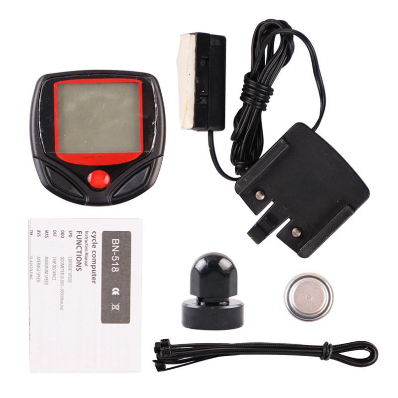 Waterproof Bicycle Bike Cycle Lcd Display Digital Computer Speedometer Cycling