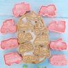 1 ensemble d'emporte-pièces en forme de voiture, moule à biscuits en PP à texture transparente pour pâtisserie sucrée, pour fête