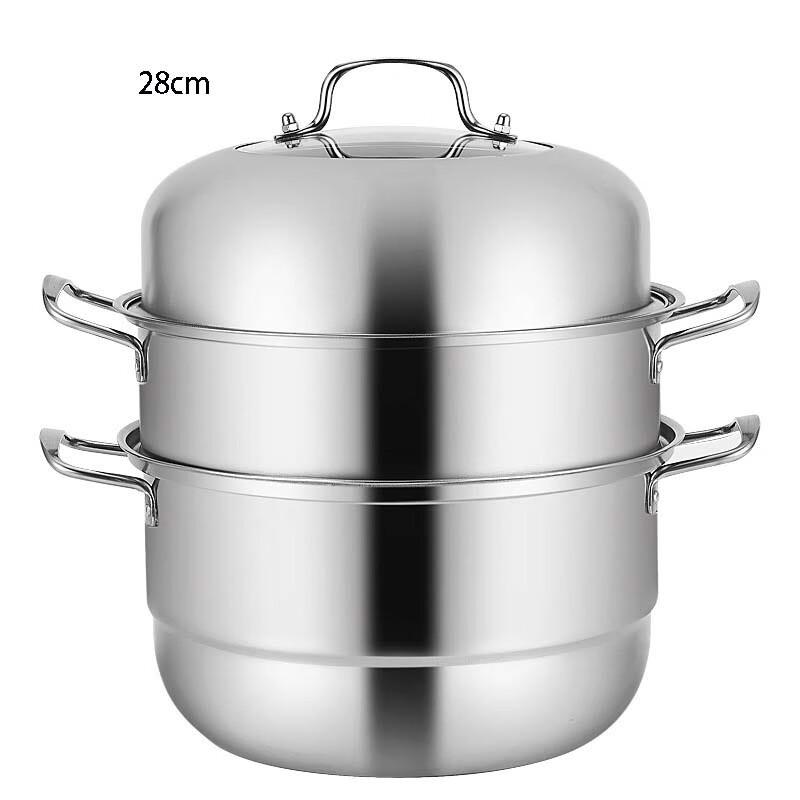 

Household 3-Layer Thickened Stainless Steel Steamer Pot