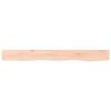 VidaXL Wall Shelf 100x10x6 Cm Solid Untreated Oak Wood 363556