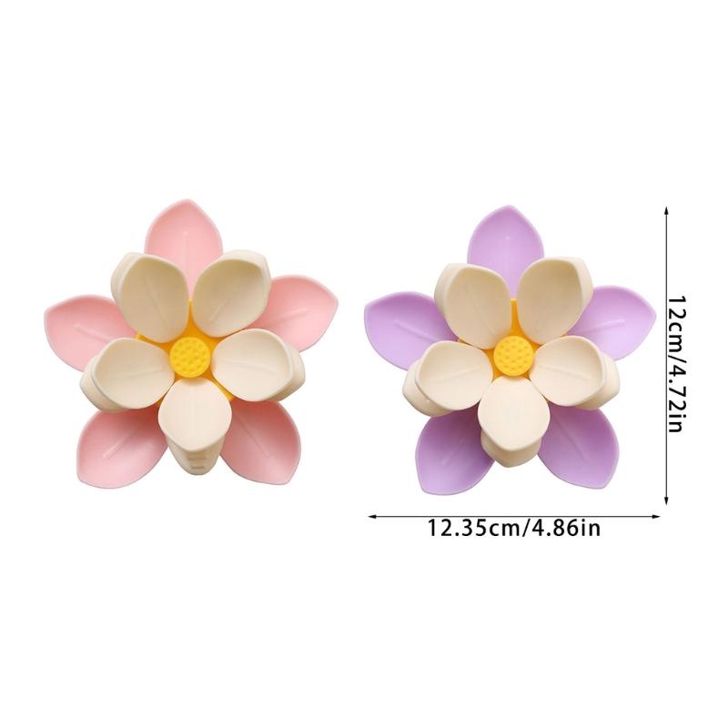 Double Layer Magnetic Sealing Clip for Food Storage Bags With Refrigerator Magnet and Flower Designs