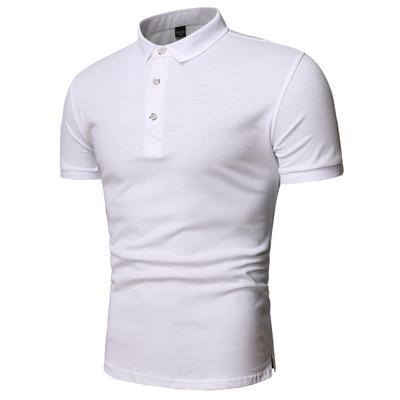 Summer Short Sleeve Polos Shirt Men Solid Casual Cotton Blends Polo Shirts Men Tops Fashion Men's Clothing