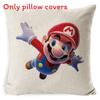 Super Bros Mario Pillow Cover Car Home Living Room Sofa Bedroom Cover Cushion