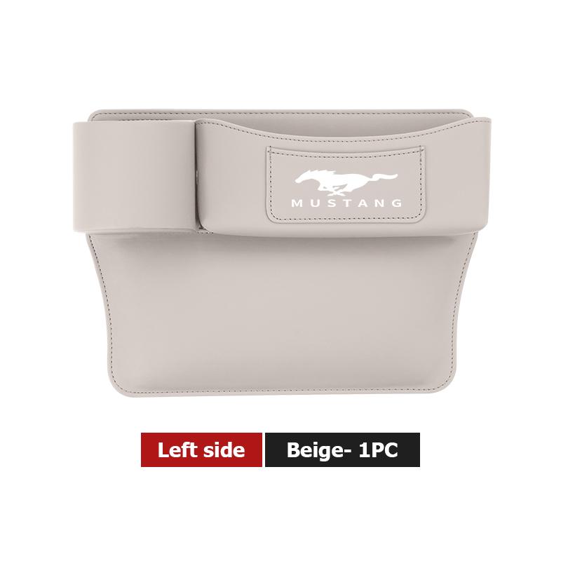 YYQO6 Leather Car Seat Gap Water Cup Holder Box Storage Bag For Ford Escape Ecosport Fusion Explorer Expedition Taurus