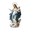 Virgin Mary Statue Christmas Scene Decorative Ornament with Infant Jesus Desktop DisplayFM