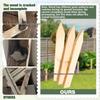 Wooden Garden Picket Fence Stake for Plant Support and Boundary Marking