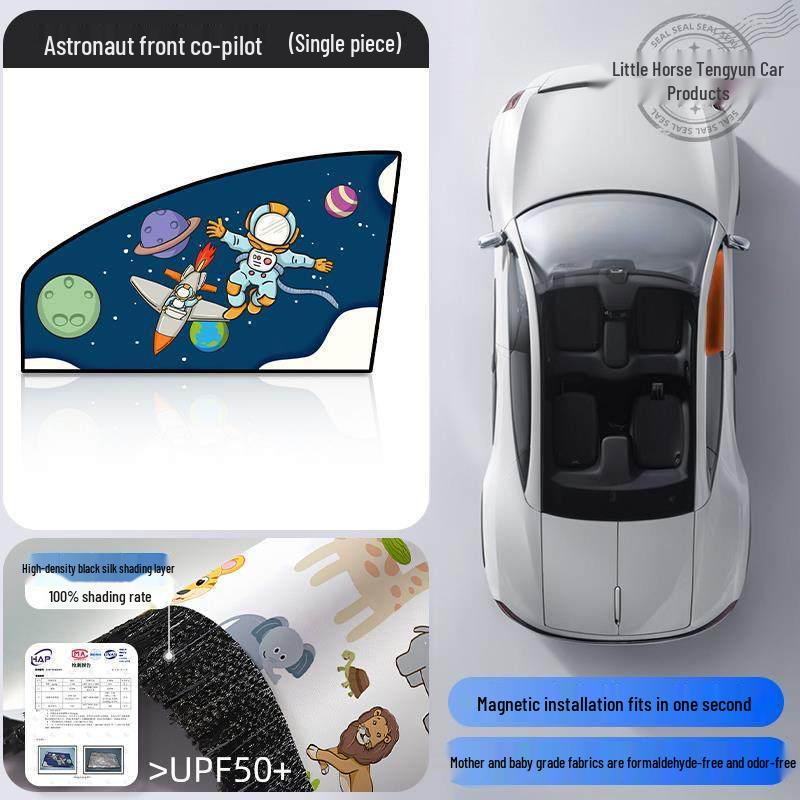 Magnetic Blackout Car Side Window Sunshade for Rear Seat