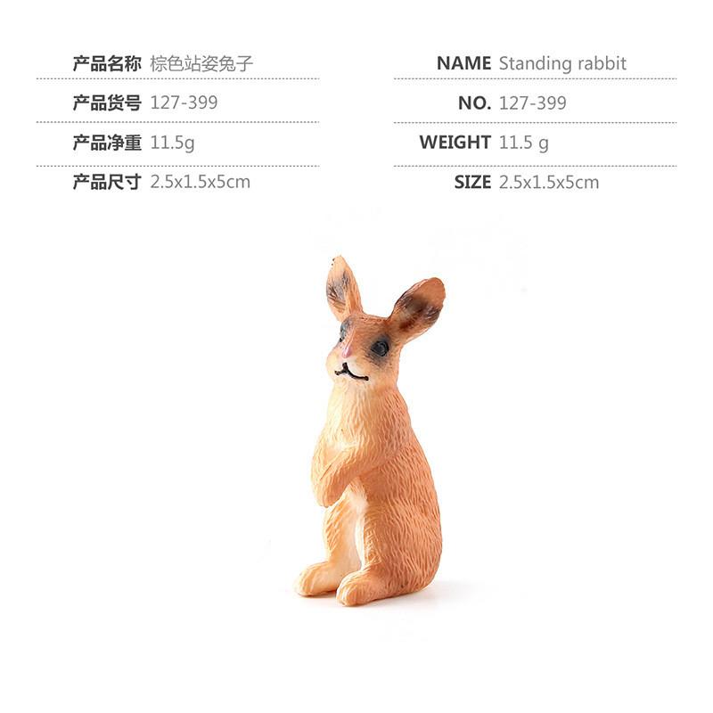 Lifelike Pvc Rabbit Figurine Collection Various Colors Ideal For Home Decor And Cakes