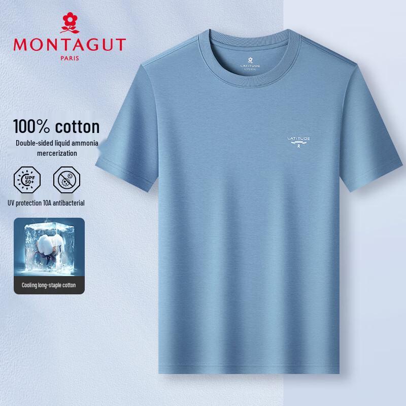 MONTAGUT Herr T-shirt med korta ärmar, svalkande och antibakteriell