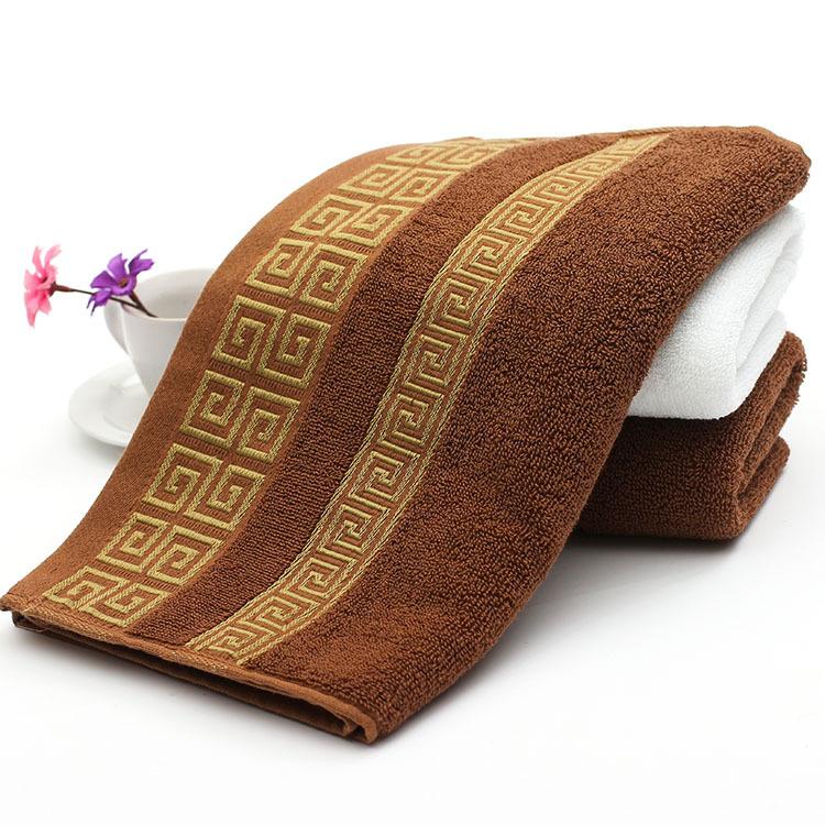 100% Cotton High Quality Face Bath Towels White Blue Bathroom Soft Feel Highly Absorbent Shower Hotel Towel Multi-Color 75X35Cm