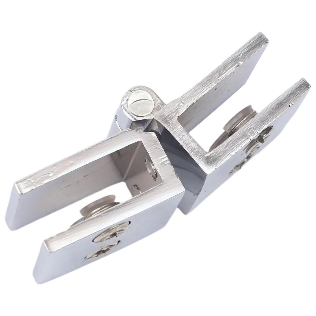 4pcs Shower Glass Door Hinges 180 Degree Double Sided Glass Door Clamp Hinges Adjustable 5mm - 8mm Glass Furniture Hinges