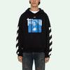 Off-White Blue Monalisa Over Hood Black Men Tops OMBB037R21FLE0011001