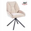 Beige SWIVEL Office Chair Ergonomic with RETURN Function Furnitex