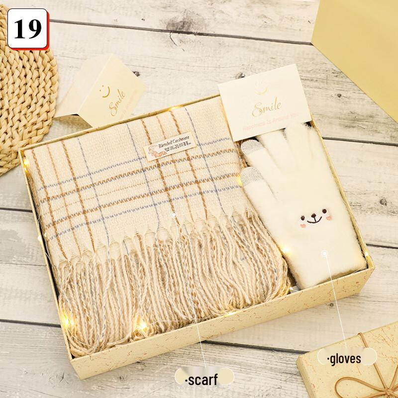 Зимний комплект: шарф и перчатки