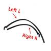 2Pcs LH Windshield Cowl Cover Apron Seal Trim Strip For Mini Cooper R55 R56R57 07-15 51132751209 51132751210