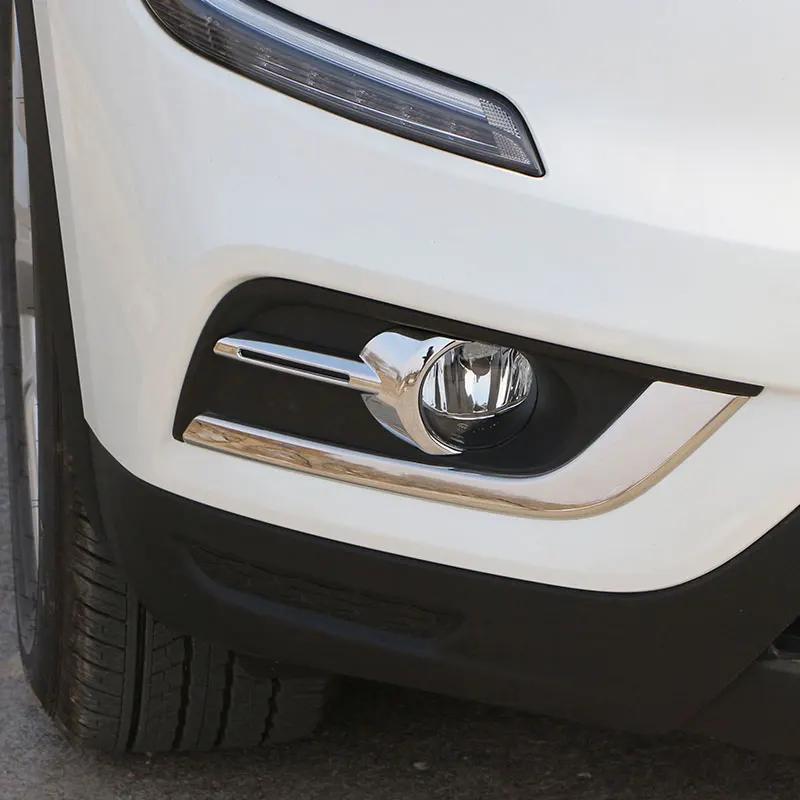 Car Front Fog Light Cover for Renault Koleos MK2 II for Samsung QM6 2017 - 2025 Fog Lamp Trim Sticker Styling Accessories