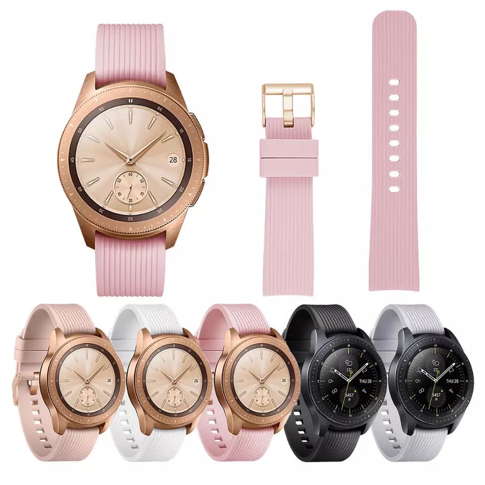 20mm 22mm Silikonband für Samsung Galaxy Watch 7 6 5 4 40mm 44mm Watch 6 Classic 47mm 43mm/Huawei Watch 46mm/Amazfit GTR/GTS 4