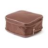 Franc Franc Japan Bicolor Satin Sanitary Compression Pouch Pink X Brown