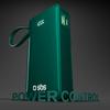 Powerbank 10000mAh USB-A USB-C Z Wyświetlaczem Wbudowanym Kablem USB-C 20W - Zielony